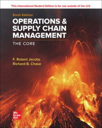 Operations and Supply Chain Management 6th Edition 9781265076825