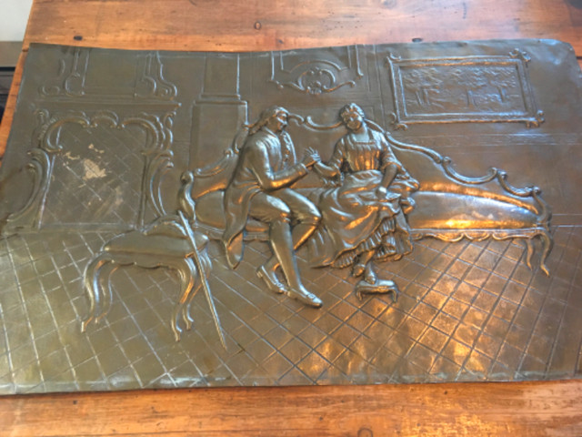 Tableau sculpture cuivre martelé, signé, dans Art et objets de collection  à Ouest de l’Île - Image 4