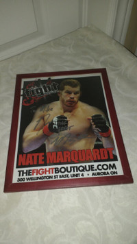 unique treasures house, UFC Nate Marquardt signed picture