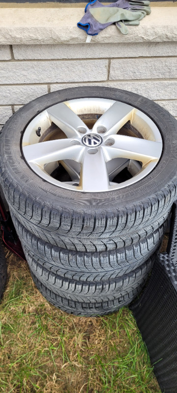 VW / Audi Michelin X-ICE Winter Tires and Wheels 205/55/R16 in Tires & Rims in London