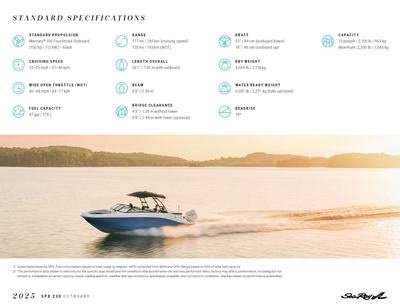 2025 Sea Ray SPO 230 | Black Hull | 250HP Verado | Tower, View more