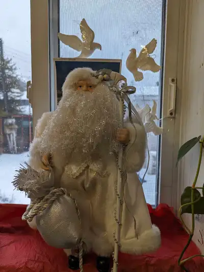 New pure white Santa 17 in tall, View more