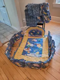 6 piece Crib nursery bedding set up