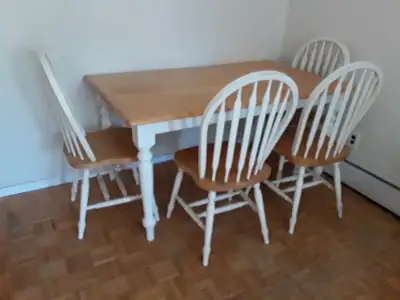 DINING ROOM TABLE AND 4 CHAIRS, View more