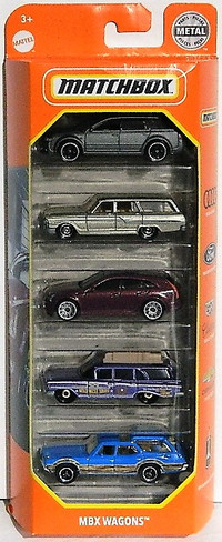 Matchbox 70 Years 1/64 MBX Wagons 5-Pack Diecast Cars