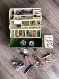 Old Pal fishing tackle box - early 1970’s with lures contents