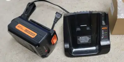 For Sale: $50 Cordless BLACK and DECKER Battery and Charger 40V. Brand New.