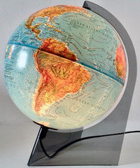 Vintage 1992 Collection Globe terrestre lumineux L