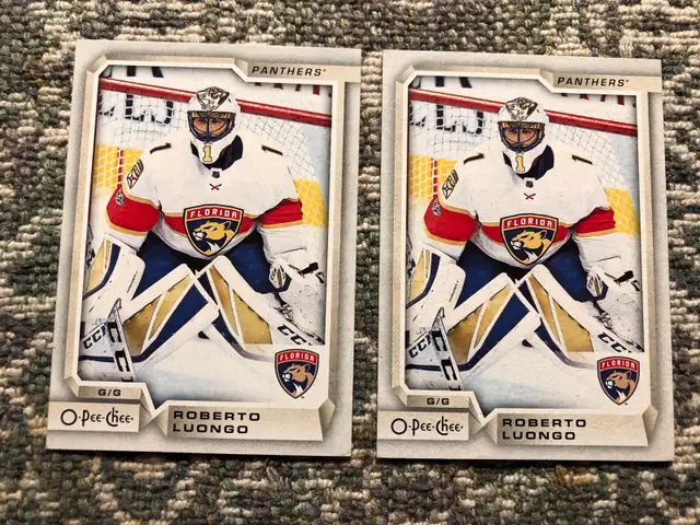 Roberto Luongo 2018-19 O Pee Chee card in Arts & Collectibles in London - Image 2