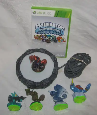 Selling a Skylanders Spyro's Adventure game and portal for the Xbox 360, with some figures. All in g...