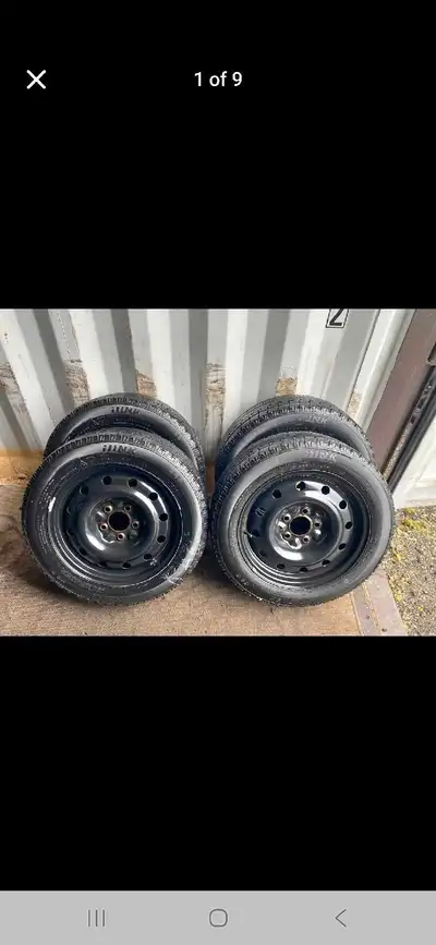 Set of 4 I LINK winter tires rims (205 55 16) pattern (5x114.3) 2024 HYUNDAI ELANTRA Like new Dot 19...