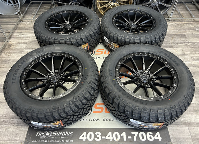20" BLACKHORN Rims 6x139.7 & SAILUN R/T 33" Tires GMC/CHEVY 1500 in Tires & Rims in Calgary - Image 2