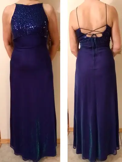 Purple formal dress evening gown. Size 7-8. NEW, View more