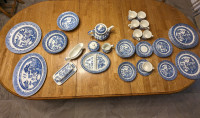 Blue Willow Antique Dishes