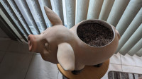 Cache-Pot  de fleur en forme    de cochon