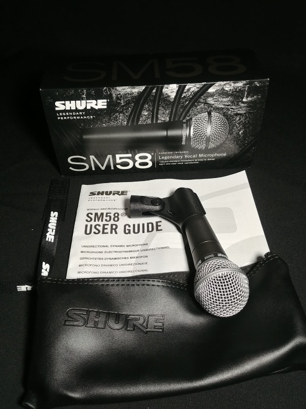 SHURE SM58 LEGENDARY DYNAMIC VOCAL MICROPHONE NEW IN BOX Pro Audio