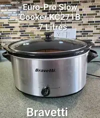Bravetti Euro-Pro Slow Cooker KC271B- 7 Litres - $20-in Orleans