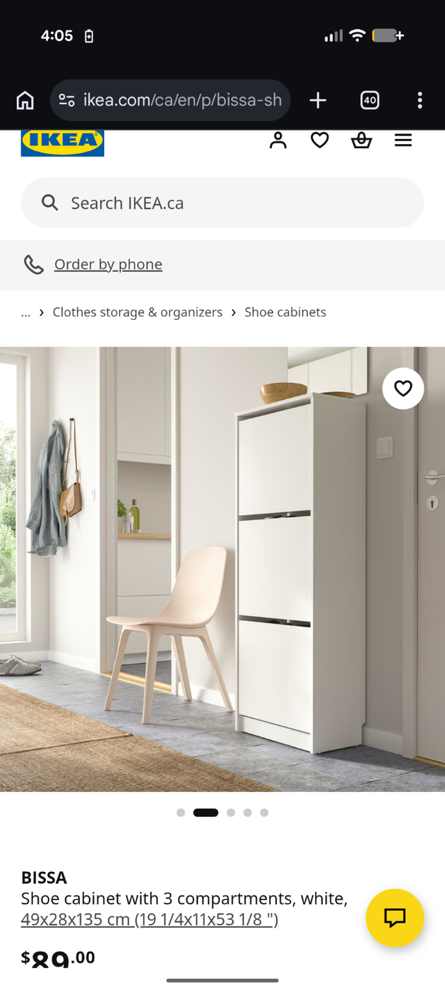 Brand New Ikea BISSA shoe Cabinet - Unused in Bookcases & Shelving Units in City of Toronto - Image 4