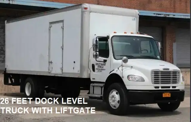 Single Items Curbside Moving Delivery Man with Big Van Truck64612064080258121