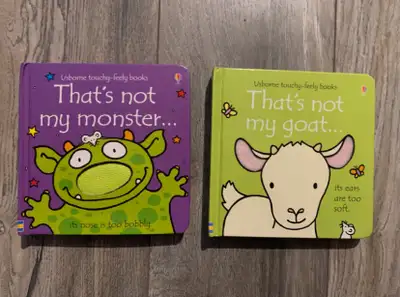 Usborne that’s not my sensory board books for baby toddler In excellent condition From a no smoker h...