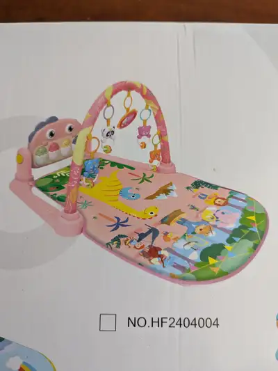 Pink Dinosaur Baby Play Mat - Tummy Time & Music Activity Center, View more