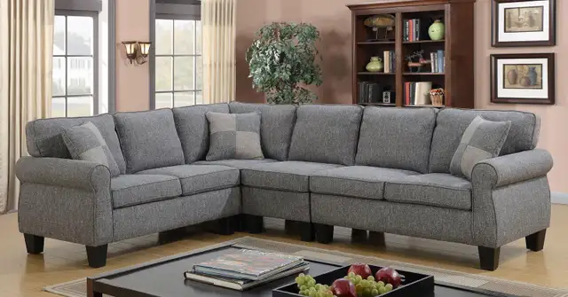 L shape sectional sofa available for sale  in Couches & Futons in Stratford - Image 2