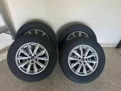 For sale is a set of 4 winter tires and wheels that came off my Audi Q5. Tires are 235/65R17 and bol...