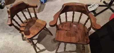 2 Solid Maple chairs, View more