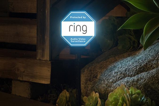 Ring Solar Security Sign Sealed in Outdoor Lighting in Mississauga / Peel Region - Image 2