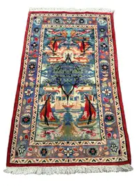 Persian One of a kind Hand knotted Rug -Venice in Cubism-