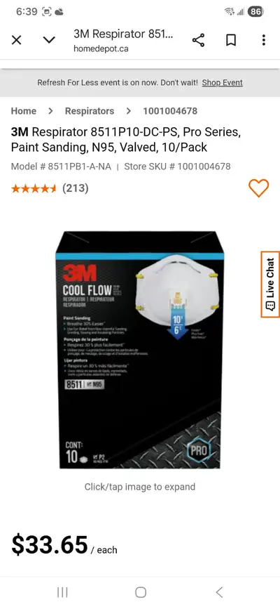 3M Respirators - 4 Pieces, View more