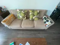 Couch and Sofa with four cushions