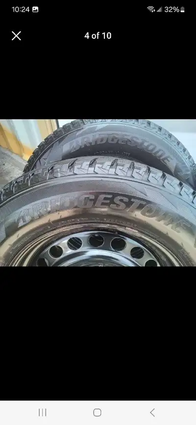 Set of 4 BRIDGESTONE winter tires rims (235 65 17) pattern (5×114.3) TPMS 2023 HONDA CR-V