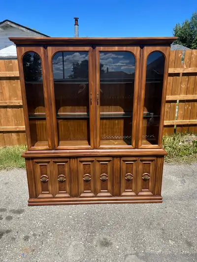 Vintage Sklar Lighted Display Cabinet / China Hutch, View more
