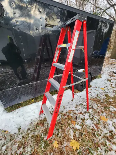 First $100 takes it. I am not looking for any offers. For sale a Featherlite 6 ft. Fibreglass Step L...