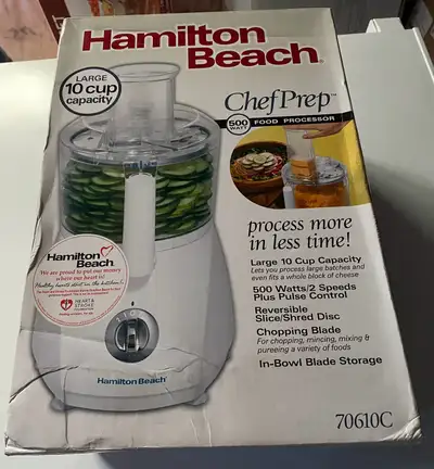 Hamilton Beach Chef Prep Food Processor 70610C, View more