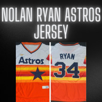 Nolan Ryan Houston Astros Jersey Medium.