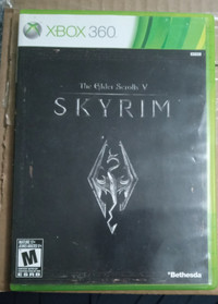 Xbox 360 Skyrim & Map