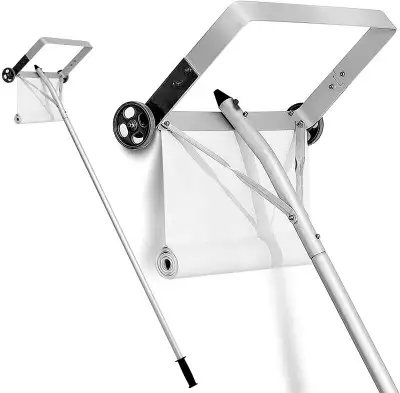 Brand new in box. Adjustable handle with large blade & wheels easily removes packed Snow from the ro...