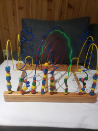 Classic Wooden Abacus/ bead maze toy (large)