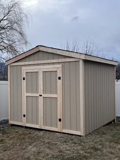 New sheds. Built at your site Standard and custom sizes Peaked and lean to styles Contractor pricing...
