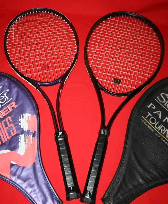 2 Wilson Tennis Rackets $60.00 in Tennis & Racquet in Windsor Region - Image 5