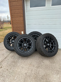 Helo Wheels with 33x12.50R20 BFG KO Tires ( from 2019 Dodge Ram