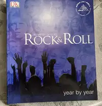 Reduced Rock and Roll year by year Coffee table book.