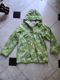 Hatley Daisy Rain Jacket - Kids size 7 - Like New