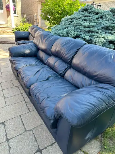 Leather couch (x 2), View more