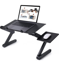 Candiceli Laptop stand with Mouse pad, vented cooling - new