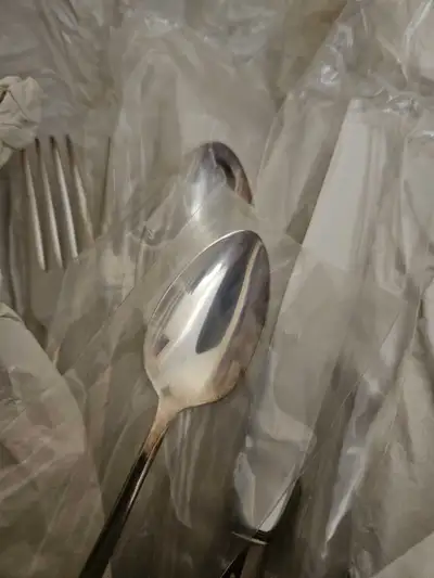 Offered here is a 30 piece set of Rogers Bros. silver-plated flatware, each piece marked with '1847...