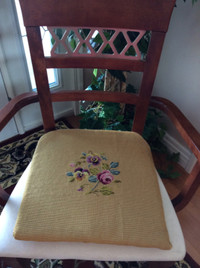 Beautiful Antique Chair cushions or reupholstery Ex shape