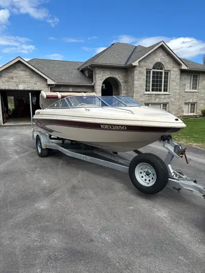 Try your trades. Solid Glastron boat with a 4.3L Merc I/O. Nice galvanized trailer. Get it now befor...